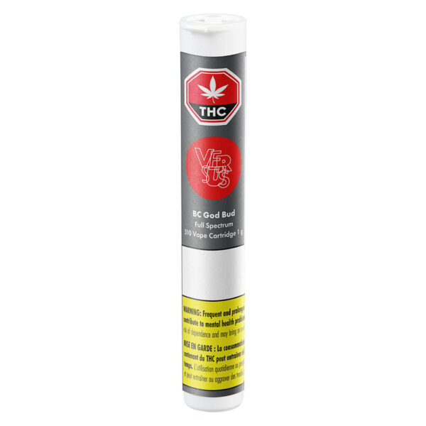 VERSUS - BC GOD BUD FULL SPECTRUM 510 VAPE CART - 1 GRAM