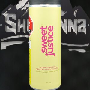 SWEET JUSTICE - ELDERFLOWER POM BEVERAGE - 355 MILLILITER