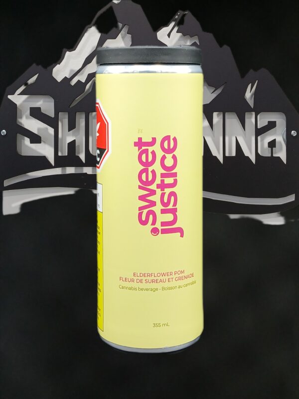 SWEET JUSTICE - ELDERFLOWER POM BEVERAGE - 355 MILLILITER