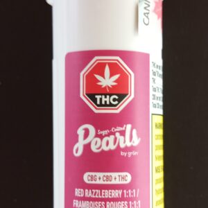 PEARLS BY GRON - RED RAZZLEBERRY CBG/CBD/THC CHEWS - 17.5 GRAM