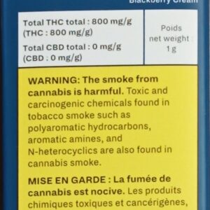FORAY - BLACKBERRY CREAM INDICA CARTRIDGE - 1 GRAM