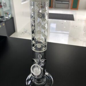 14" ELECTROPLATED GLASS BONG