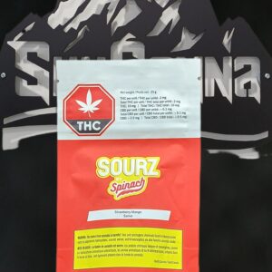 SPINACH - STRAWBERRY MANGO SATIVA SOURZ - 25 GRAM