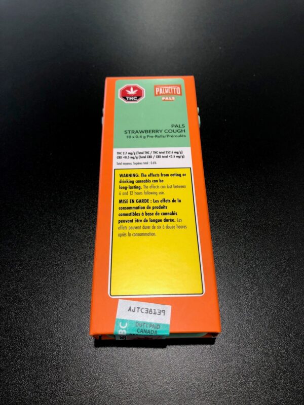 PALMETTO - STRAWBERRY COUGH PRE-ROLLS - 4 GRAM