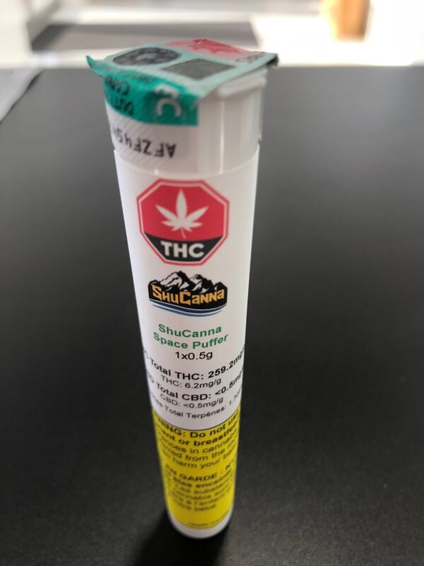 ShuCanna Space Puffer Pre Roll 1 x 0.5