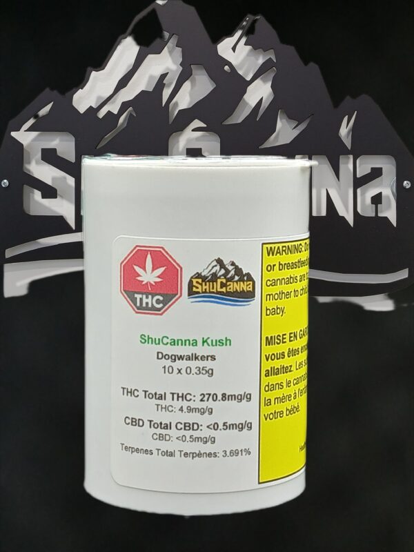 ShuCanna Kush "Dogwalkers" 10 x 0.35G Pre Rolls Pre-roll