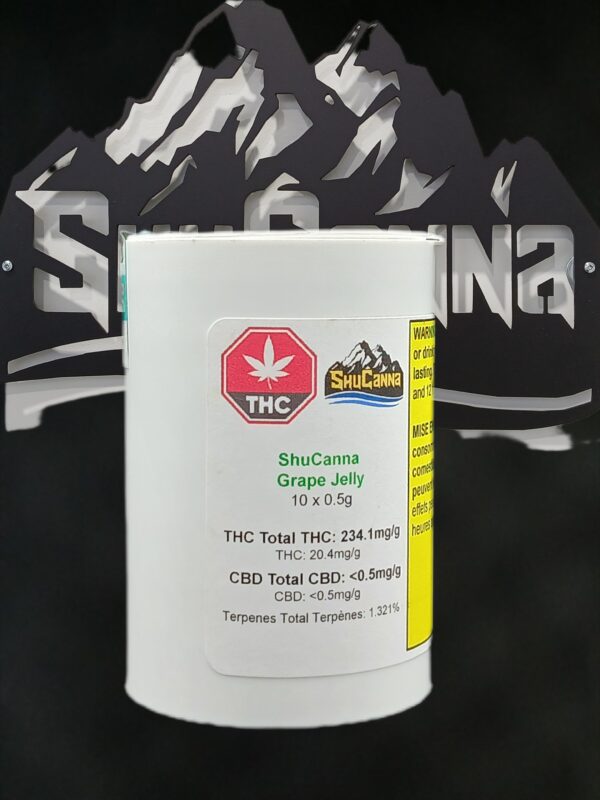 ShuCanna Grape Jelly 10 x 0.50 Pre Rolls