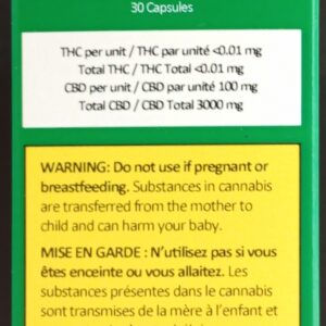 NATURALLY NUTRA - 100MG CBD CAPSULES - 900 EACH