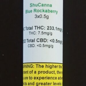 ShuCanna Blue Rockaberry Pre Roll 3 x 0.50