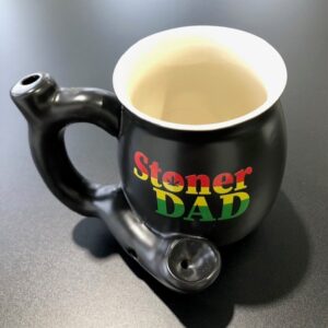 RASTA STONER DAD CERAMIC MUG, BLK