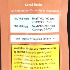 WILDCARD EXTRACTS - PLATINUM GRAPES CURED RESIN VAPE CART - 1 GRAM