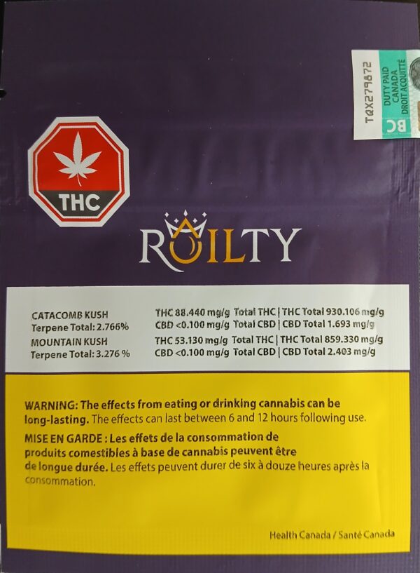 ROILTY - CATACOMB KUSH & THE MOUNTAIN KUSH SHATTER PACK - 1 GRAM