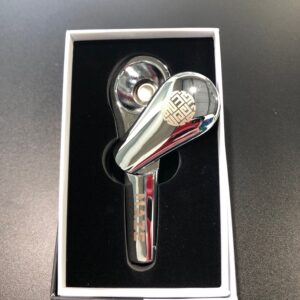SILVER MAZE MAGNETIC SLIDER PIPE 4"