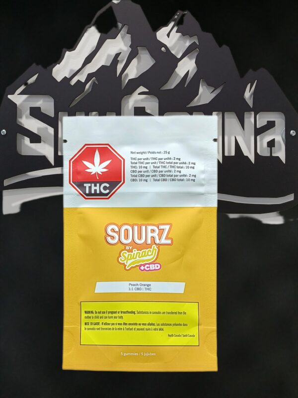 SPINACH - PEACH ORANGE 1:1 SOURZ - 25 GRAM