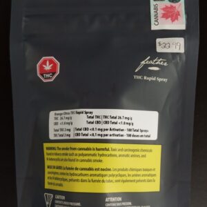 FEATHER - ORANGE CITRUS THC RAPID SPRAY - 8.33 MILLILITER
