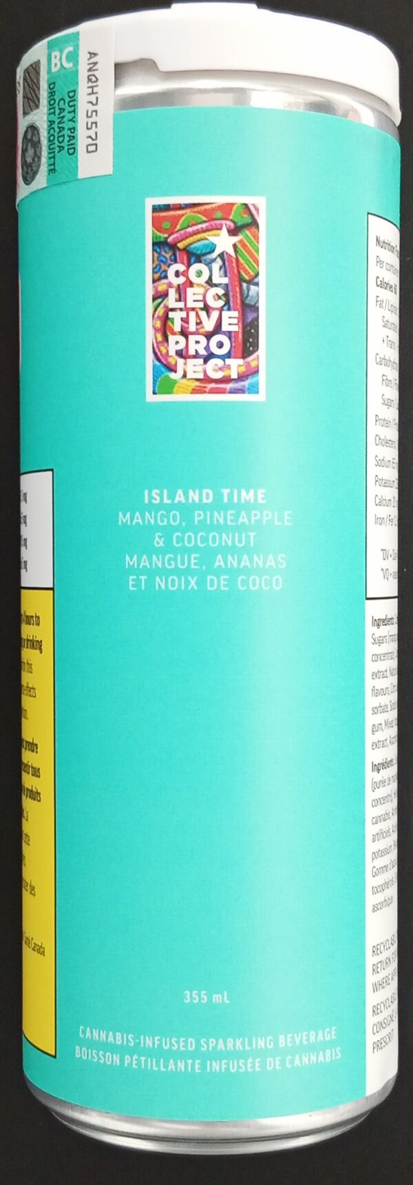 COLLECTIVE PROJECT - ISLAND TIME (MANGO PINEAPPLE & COCONUT) - 355 MILLILITER