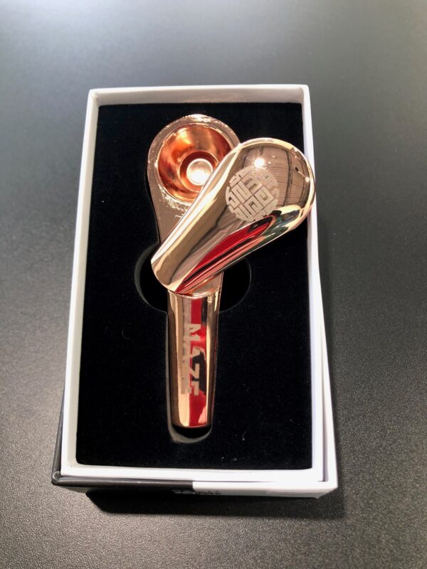 4" ROSE GOLD MAZE MAGNETIC SLIDER PIPE