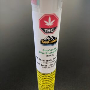 ShuCanna Blue Rockaberry Pre Roll 3 x 0.5