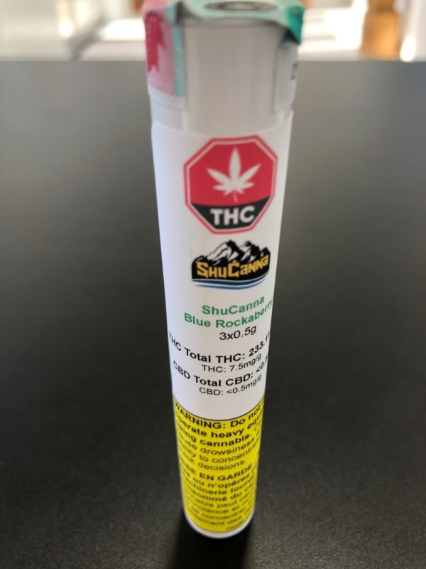 ShuCanna Blue Rockaberry Pre Roll 3 x 0.5