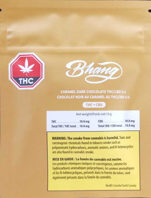 BHANG - CARAMEL CHOCOLATE 1:1 - 10 GRAM