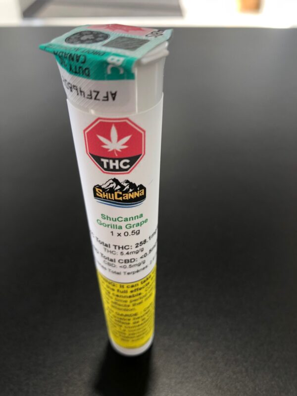 ShuCanna Gorilla Grape Pre Roll 1 x 0.5g