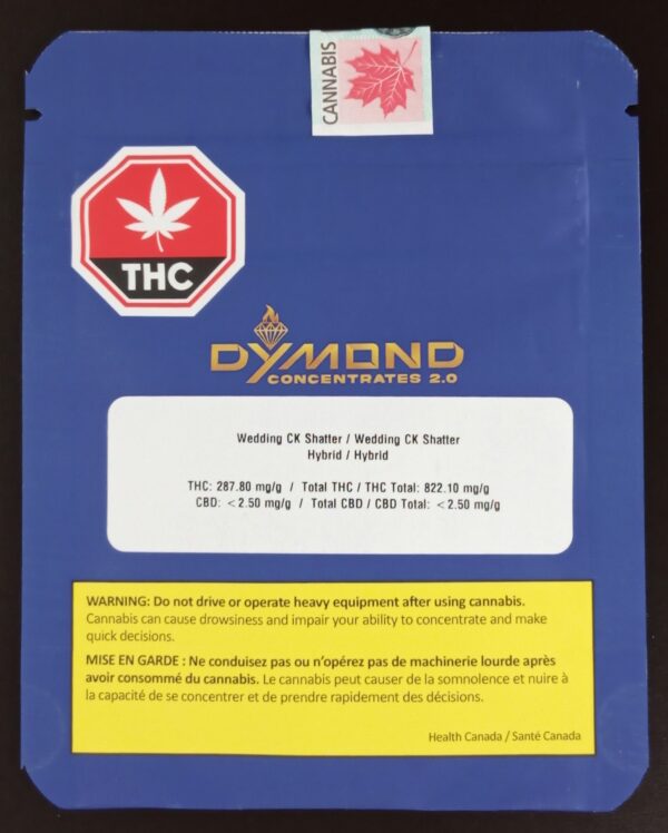 DYMOND CONCENTRATES 2.0 - WEDDING CK SHATTER - 1 GRAM