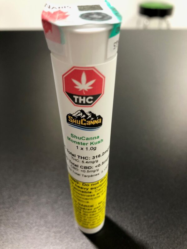 ShuCanna Monster Kush 1 x 1.0  Pre  Roll