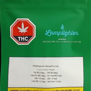 LAMPLIGHTER - SPARKS P.O.G. SLAMMER INFUSED PRE-ROLLS - 1.5 GRAM