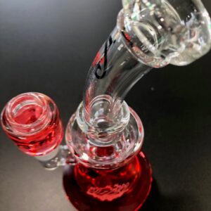 CANNATONIC RED BLIZZARD SERIES FREEZABLE 9" PREMIUM GLASS BONG