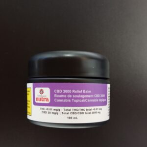 NATURALLY NUTRA - CBD 3000 + MAGNESIUM + LAVENDER + MINT BALM - 100 GRAM