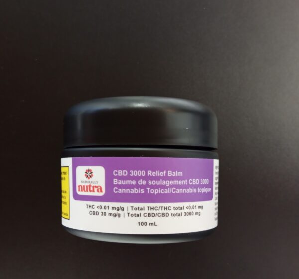 NATURALLY NUTRA - CBD 3000 + MAGNESIUM + LAVENDER + MINT BALM - 100 GRAM