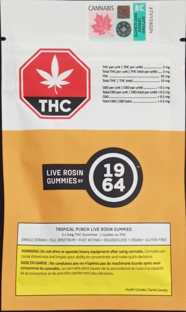 1964 - TROPICAL PUNCH LIVE ROSIN CHEWS - 8.4 GRAM