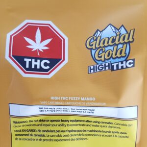 GLACIAL GOLD HIGH THC FUZZY MANGO CART 1G