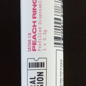 GENERAL ADMISSION - PEACH RINGZ DISPOSABLE VAPE - 0.3 GRAM