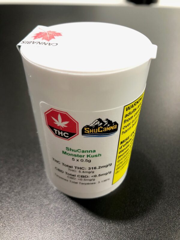 ShuCanna Monster Kush 5 x 0.5  Pre  Roll