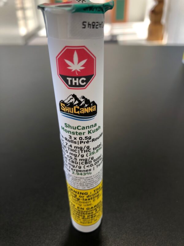 ShuCanna - Monster Kush Pre Roll -  3 x 0.5