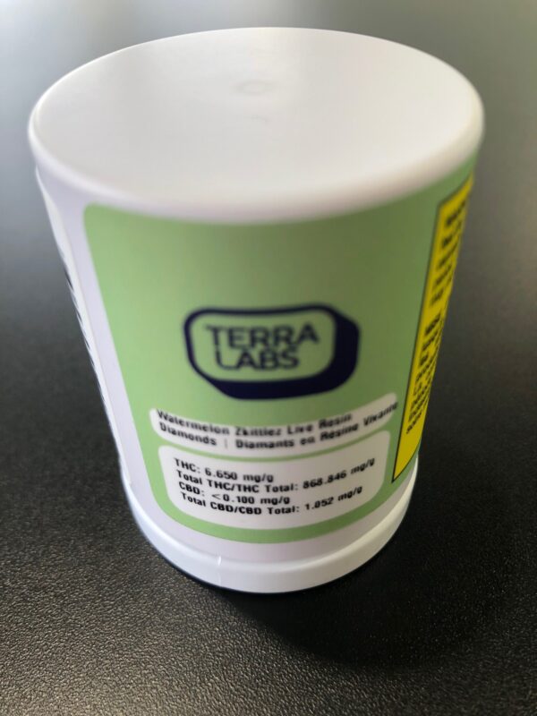 TERRA LABS - WATERMELON ZKITTLEZ PURE LIVE RESIN DIAMONDS - 1 GRAM