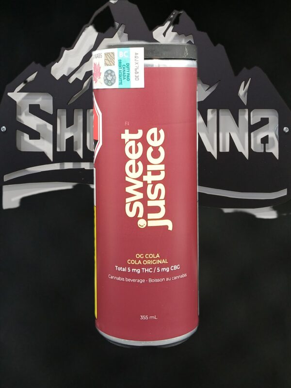 SWEET JUSTICE - OG COLA 5 THC & 5 CBG - 355 MILLILITER
