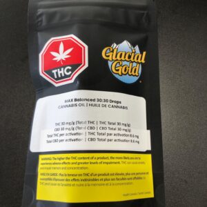 GLACIAL GOLD - MAX BALANCED 30:30 DROPS - 33.3 GRAM