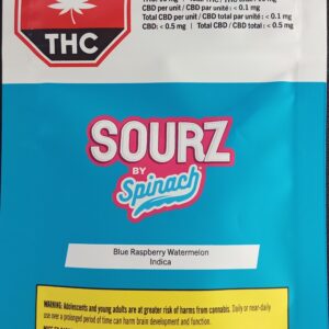 SPINACH - BLUE RASPBERRY WATERMELON INDICA SOURZ - 25 GRAM