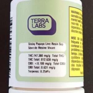 TERRA LABS STICKY PAPAYA LRE SAP 1G