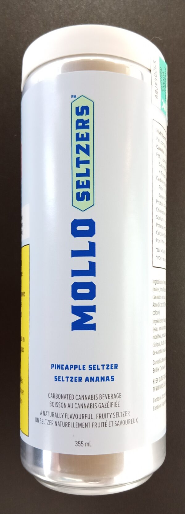 MOLLO - PINEAPPLE SELTZER - 355 MILLILITER