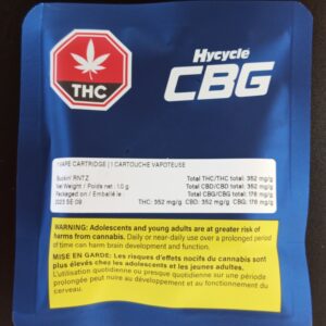 HYCYCLE CBG - BUCKIN' RNTZ CBG CARTRIDGE - 1 GRAM