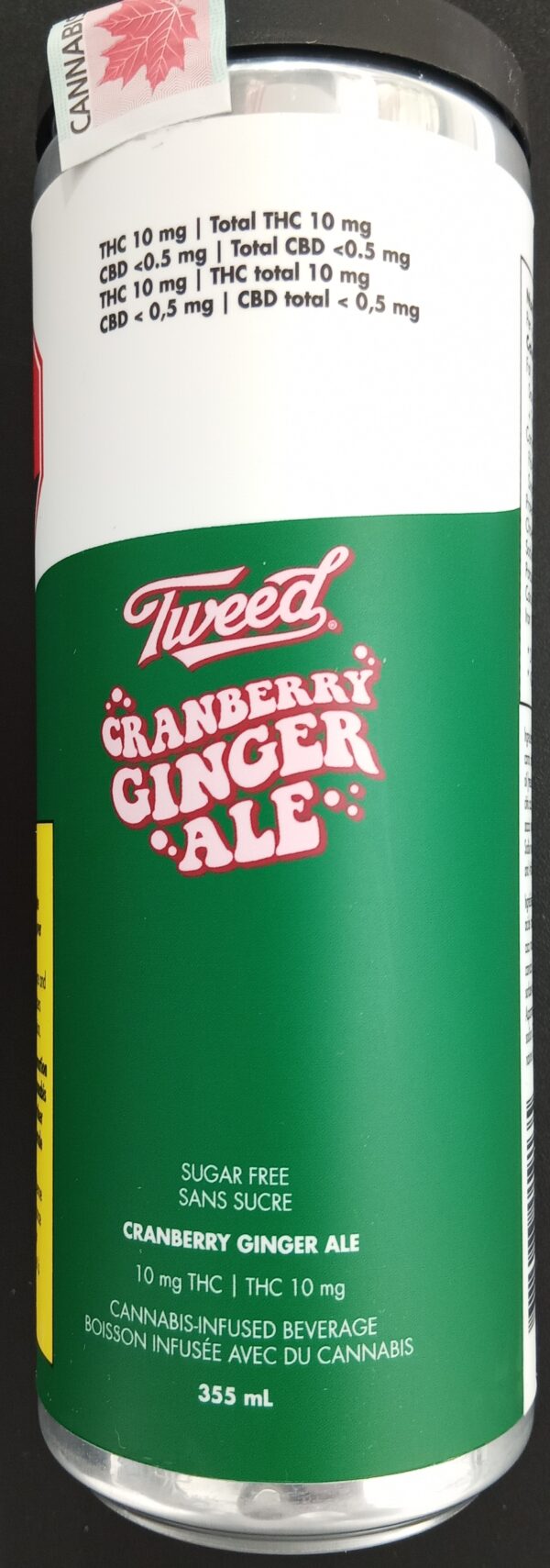 TWEED - TWEED CRANBERRY GINGERALE BEVERAGES - 355 MILLILITER