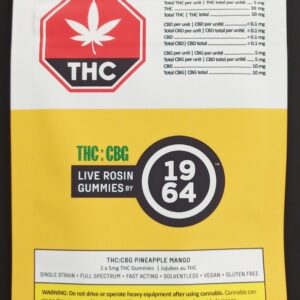 1964 - PINEAPPLE MANGO LIVE ROSIN THC:CBG CHEWS - 8.4 GRAM