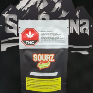 SOURZ BY SPINACH - CARAMEL GREEN APPLE GUMMIES LIMITED EDITION - 25 GRAM