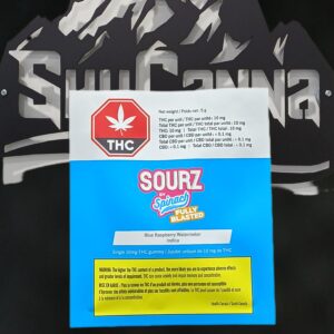 SOURZ BY SPINACH - FULLY BLASTED BLUE RASPBERRY WATERMELON - 5 GRAM