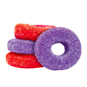 OLLI O'S - SOUR GRAPE & STRAWBERRY THC/CBC/CBD CHEWS - 14 GRAM
