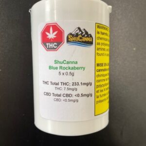ShuCanna Blue Rockaberry Pre-roll 5x0.5g