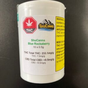 ShuCanna Blue Rockaberry 10 x 0.5g Pre Rolls